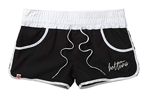 Hot Tuna Paradise-Ladies Boardshorts Short, Negro (Black/White Blk), W35 (Talla del Fabricante: Large) para Mujer