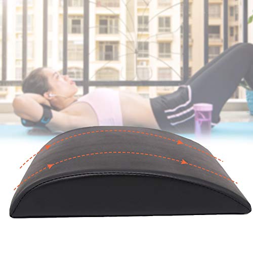 HOTEU Fitness AB Mat Sit Up Pad Ejercicio Abs Core Entrenamiento da gran soporte lumbar Crossfit Entrenador AB Esterilla de ejercicio, YKT028615DD21KSM8LLA, negro, 36*30*7cm