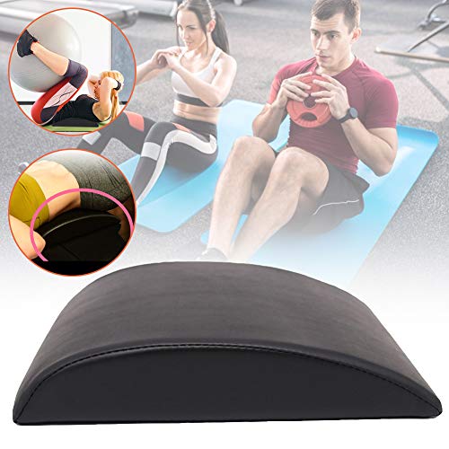 HOTEU Fitness AB Mat Sit Up Pad Ejercicio Abs Core Entrenamiento da gran soporte lumbar Crossfit Entrenador AB Esterilla de ejercicio, YKT028615DD21KSM8LLA, negro, 36*30*7cm