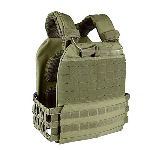 HUAJIANGHU Deportes al Aire Libre Body Armor Asalto del Chaleco del Chaleco Chaleco táctico del Chaleco del Portador de la Placa Táctico (Color : Olive Drab)