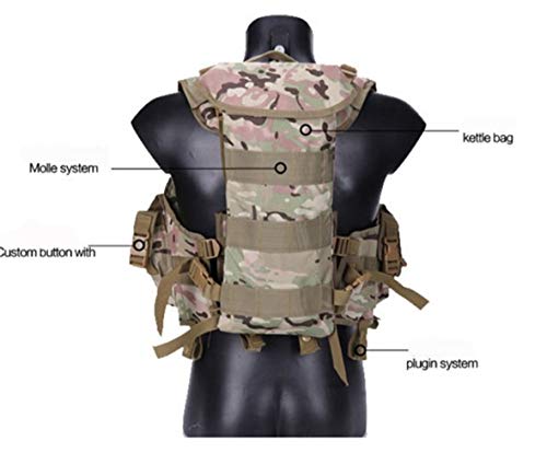 HUAJIANGHU Sello Equipo Chaleco Táctico Neutro Táctica Impermeable Protectora del Chaleco Camuflaje Al Aire Libre Táctico (Color : Olive Drab)