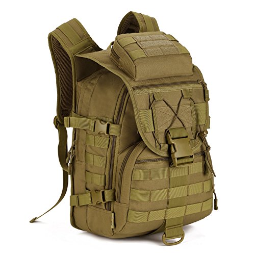 Huntvp Mochila de Marcha Impermeable Estilo Militar Táctical Mochila de Asalto Gran Bolsa de 40L para Las Actividades Aire Libre Senderismo Caza Viajar