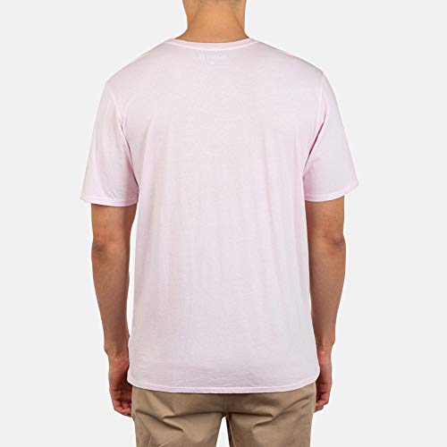 Hurley M Retro Beach S/S Camiseta, Hombre, Pink Tint, S