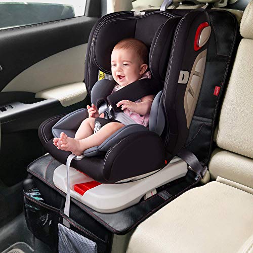 HyAdierTech Protector de Asiento de Coche, Premium Cubierta Isofix por Asiento Delantero y Trasero con Bolsillo y Tamaño Universal, Antideslizante y Resistente, Funda Impermeable protegida (A) (A) (A)