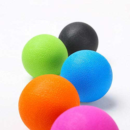 HYL0 El Alivio del Dolor Fascia Muscular Bola De Lacrosse Y Técnicas De Relajación Deportes Yoga Fitness Maní Bola del Masaje De Puntos Gatillo Estrés ZZBiao (Color : Purple)