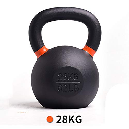 HYXXQQ Conjunto de Pesas Kettlebell de Hierro Fundido sólido 4 kg-28 kg Ideal para Entrenamiento de Cuerpo Completo y Entrenamiento de Fuerza Gimnasio en casa Equipo de Entrenamiento,28KG