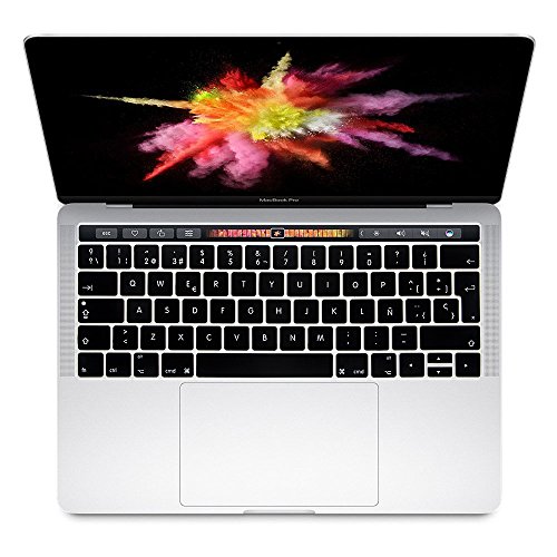 i-Buy La cubierta del teclado de silicona para el MacBook Pro 13 / 15 Con Touch Bar y Touch ID[teclado QWERTY español]- Negro