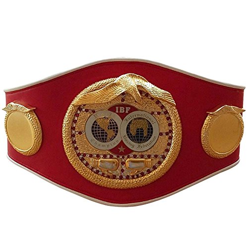 IBF - Cinturón de boxeo para adultos, réplica de la Federación Internacional de Boxeo