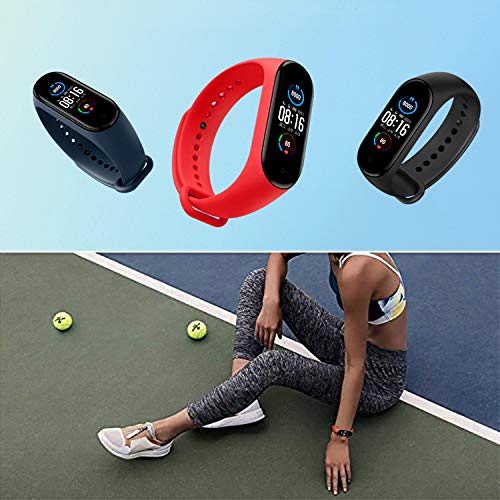 IMBZBK [19 Piezas] 15 Piezas Correas para Xiaomi Mi Band 5 + 4 Piezas TPU Protector Pantalla para Xiaomi Mi Band 5 Pulsera de Repuesto Colorida Pulsera de Silicona