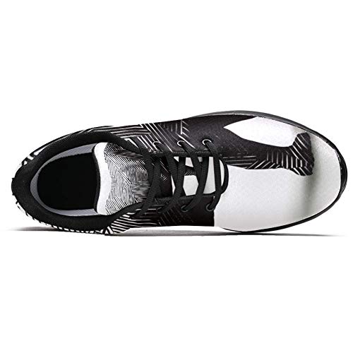 Imobaby - Zapatillas deportivas para correr para mujer, diseño de rinoceronte de polígono afilado, de malla, transpirable, senderismo, tenis, color Multicolor, talla 37 EU