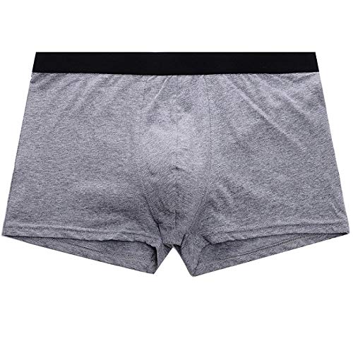 IN THE DISTANCE Tamaño De Europa Boxer Hombres Ropa Interior Hombres Boxers Shorts Colorido Ropa Transpirable Interior Homme Bokser 95% Algodón (Color : Gray, Size : S)