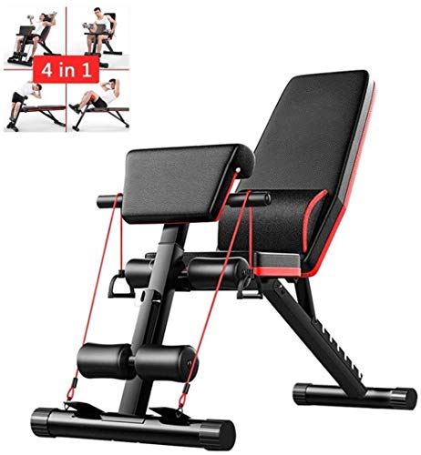 Incline multifunción banco plegable entrenamiento Bench, Taburete / Prensa de banco de la silla / Sacerdote heces / Romano 4 in1, ideal for la formación y el entrenamiento en el pecho, hombros, espald