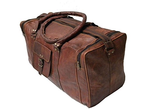 Indian Handmadecraft Vintage - Bolsa de viaje  Marrón marrón 24 inch duffle