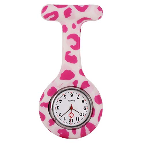 Indumentaria Femenina Enfermera del silicón con Clip del Fob de la Broche de Solapa del Reloj Colgante de Bolsillo (Color : 7)