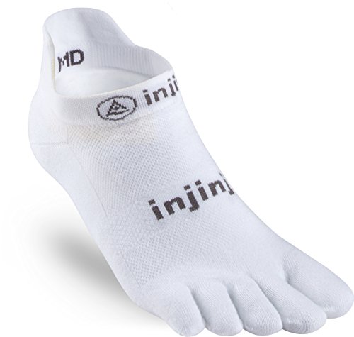 Injinji 2.0 - Toesock para hombre, ligera, talla XL, color blanco