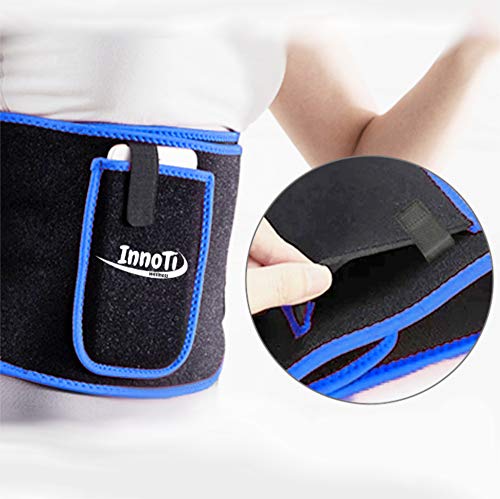 InnoTi Faja Reductora Adelgazante de Neopreno para Mujer y Hombre - Cinturón Lumbar Reductor de Cintura y Abdomen para Gimnasio, Fitness y Deporte - Faja Lumbar Abdominal de Sudoración y Efecto Sauna