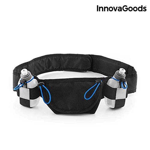 InnovaGoods IG115281 Cinturón de Hidratación, Unisex Adulto, Negro, Talla Única