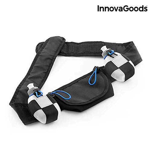 InnovaGoods IG115281 Cinturón de Hidratación, Unisex Adulto, Negro, Talla Única