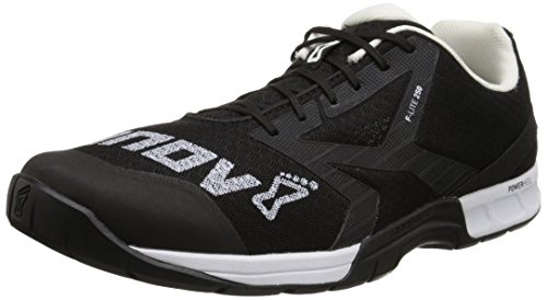 Inov-8 F-Lite 250, Zapatillas de Lacrosse para Hombre, Negro Blanco, 42 EU