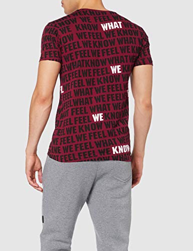 Inside 8ECN10 Camiseta, Rojo (Granate 55), X-Large (Tamaño del Fabricante: XL) para Hombre