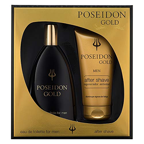 Instituto Español Poseidon Gold Eau de Toilette para Hombre - Set Colonia 150 ML y After Shave