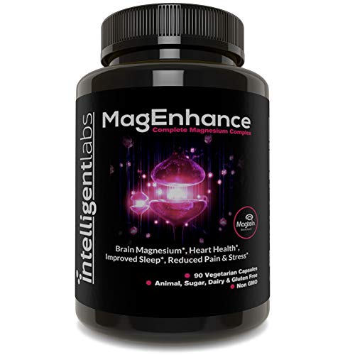 Intelligent Labs Complemento de Magnesio MagEnhance, Complejo de L-Treonato de Magnesio, con Glicinato y Taurato de Magnesio, Vitamina de Magnesio