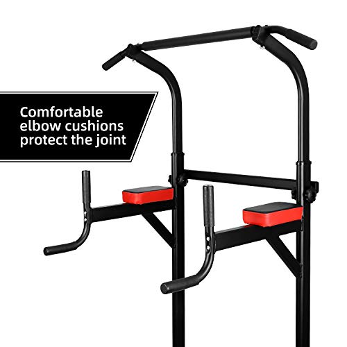 INTEY Power Tower Estación de Fondos Estación Multifunciona de Ejercicios Altura Ajustable para Flexiones, suspensiones, Abdominales, etc, con Estabilidad, Gimnasio en casa -182 x 88 cm