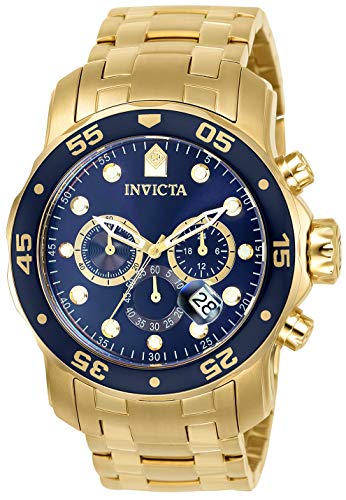 Invicta 0073 Pro Diver - Scuba Reloj para Hombre acero inoxidable Cuarzo Esfera azul