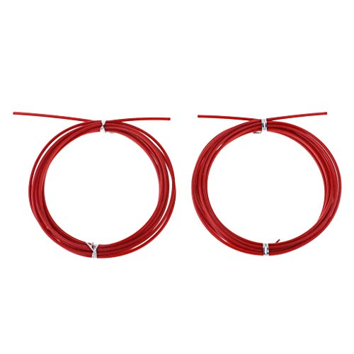 IPOTCH 2pcs Cable de Repuesto para Cuerda de Salto, Accesorios para Ejercicios de Combas - Rojo
