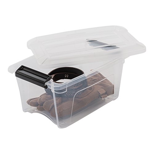 Iris Ohyama New Top Box NTB-5 - Cajas de Almacenamiento Apilables, Transparente, 5 L, Lote de 6