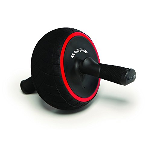 IRON GYM Speed Abs Abdominal AB Roller Rueda, Unisex Adulto, Negro/Rojo, 9.4 x 3.6 x 7.9