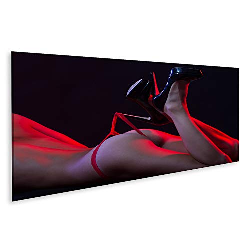 islandburner Cuadro en Lienzo Culo Culo Mujeres Nalgas en Ropa Interior Cuerpo Desnudo Gran Culo Culo magnífico Chica Sexy Forma de Fitness Tanga roja Cuadros Modernos Decoracion Impresión Salon