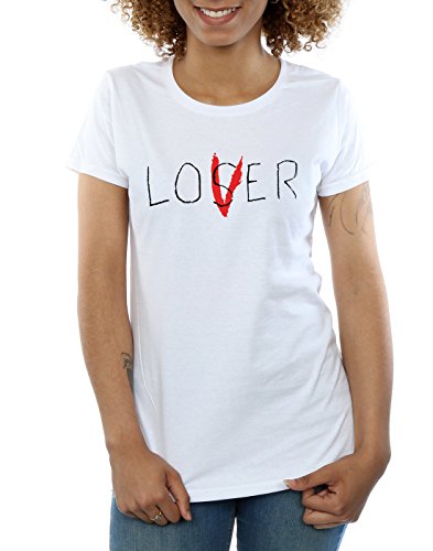 It Mujer Loser Lover Camiseta Small Blanco