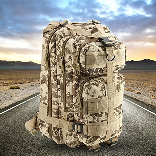 IVIM Mochila Táctica Militar Impermeable de 30L para Marcha, Excursionismo, Montañismo, Senderismo, Camping, Trekking, Caza y Aire Libre Ciclismo