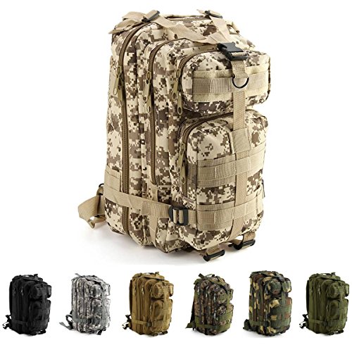 IVIM Mochila Táctica Militar Impermeable de 30L para Marcha, Excursionismo, Montañismo, Senderismo, Camping, Trekking, Caza y Aire Libre Ciclismo