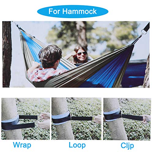 IZSUZEE Correas de hamacas para exteriores 150 cm x 2, con cojines de protección de árboles para hamacas de patio de camping, admite hasta 600kg