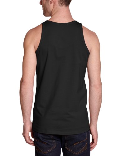 Jack & Jones Basic Tank Top - Camiseta de tirantes con cuello redondo sin mangas para hombre, Negro (Black C-N10), Large