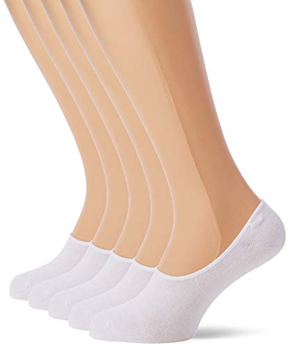 Jack & Jones Jacbasic Multi Short Sock 5 Pack Noos Calcetines, Blanco (White Detail: White & White & White & White), Talla única (Pack de 5) para Hombre