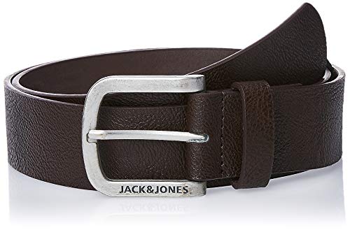 Jack & Jones Jacharry Belt Noos Cinturón, Marrón (Black Coffee Black Coffee), 80 para Hombre