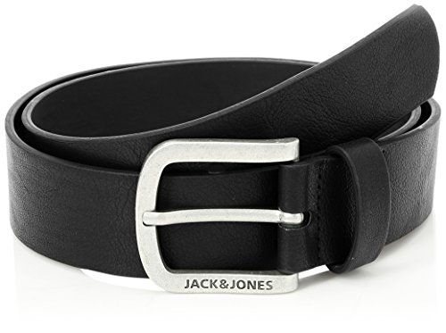 JACK & JONES Jacharry Belt Noos Cinturón, Negro (Black Detail, 105 para Hombre