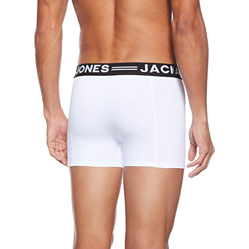 JACK & JONES JACSENSE TRUNKS NOOS, Bóxer Hombre, Blanco (White), Large