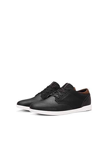 JACK & JONES Jfwjamie PU Combo Noos, Zapatillas para Hombre, Gris (Anthracite Anthracite), 42 EU