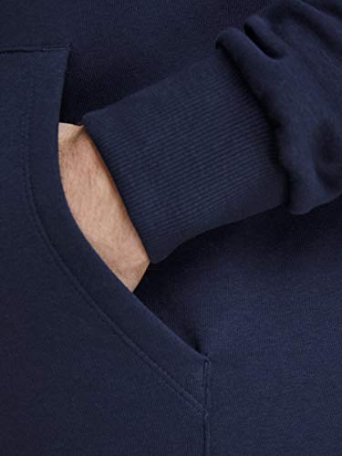 Jack & Jones Jjecorp Logo Sweat Hood Noos Capucha, Azul (Navy Blazer Detail: Reg Fit), X-Small para Hombre