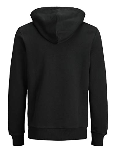 Jack & Jones Jjecorp Logo Sweat Hood Noos Capucha, Negro (Black Detail:Reg Fit), Large para Hombre