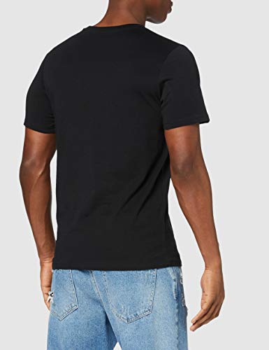 Jack & Jones Jjecorp Logo tee SS Crew Neck Noos Camiseta, Negro (Black Detail: Slim Fit), Small para Hombre