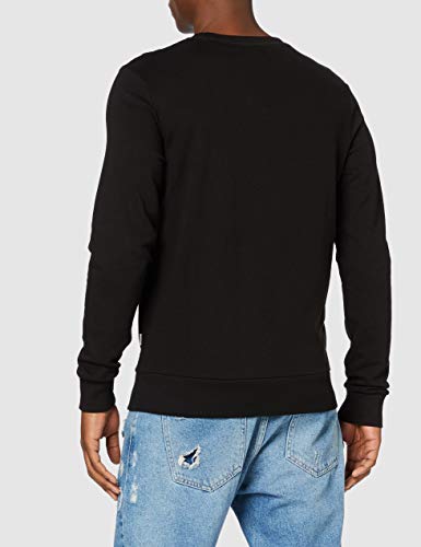 JACK & JONES Jjeholmen Sweat Crew Neck Noos, Suéter para Hombre, Negro (Black), Large