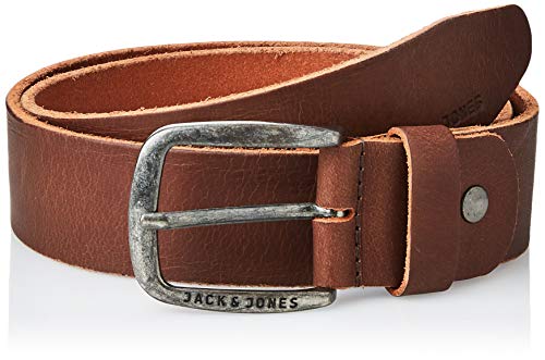 JACK & JONES JJIPAUL JJLEATHER BELT NOOS, Cinturón Hombre, Marrón (Black Coffee), 95 cm (Talla del fabricante: 95)