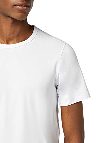 Jack & Jones Jones - Camiseta de manga corta con cuello redondo para hombre, color blanco (optical white), talla M