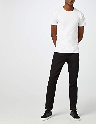 Jack & Jones Jones - Camiseta de manga corta con cuello redondo para hombre, color blanco (optical white), talla M