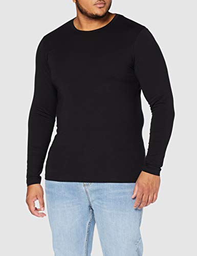 Jack & Jones Storm Sweat - Camiseta de manga larga con cuello redondo para hombre, Black C N 010, 52